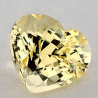 1.56 Carat Heart Natural Yellow Sapphire