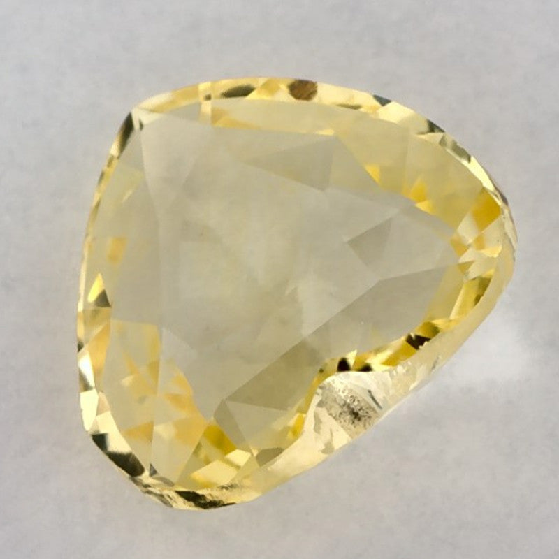 1.59 Carat Heart Natural Yellow Sapphire