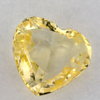 1.59 Carat Heart Natural Yellow Sapphire