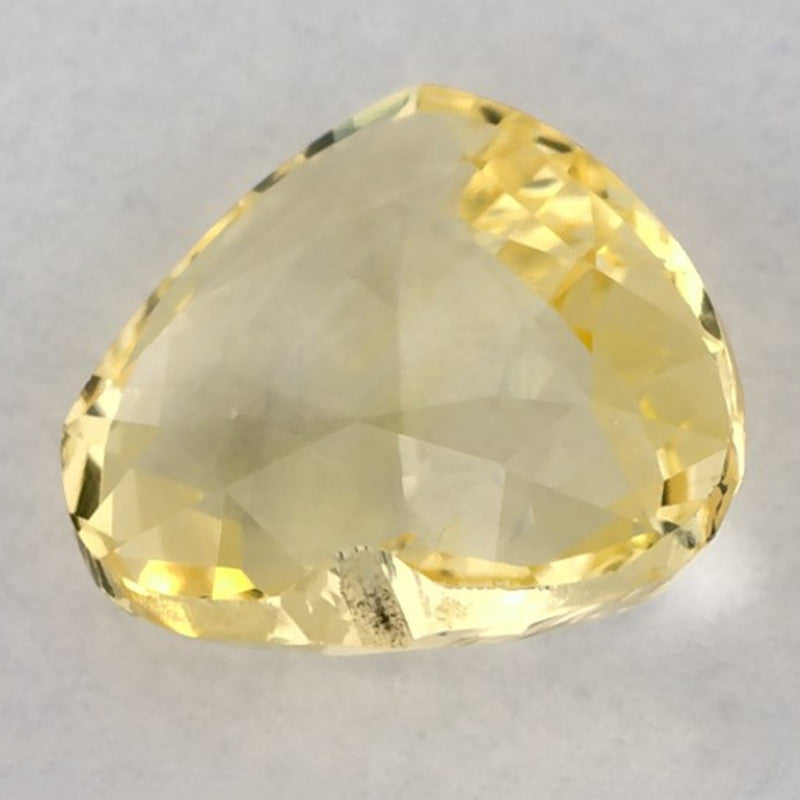 1.59 Carat Heart Natural Yellow Sapphire