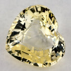 1.61 Carat Heart Natural Yellow Sapphire