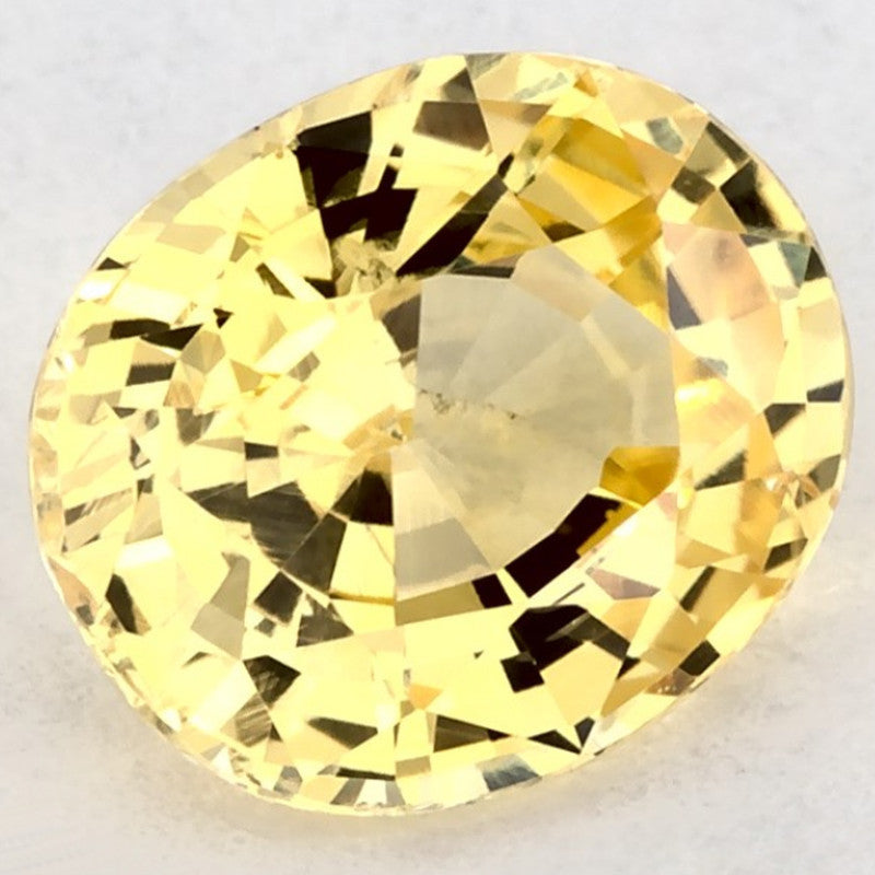 1.07 Carat Oval Natural Yellow Sapphire