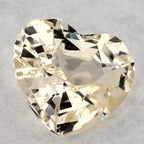 0.79 Carat Heart Natural Yellow Sapphire