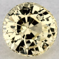 0.88 Carat Round Natural Yellow Sapphire
