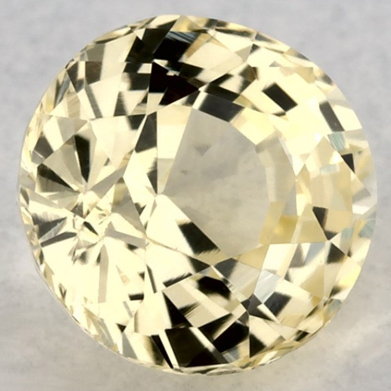 0.88 Carat Round Natural Yellow Sapphire