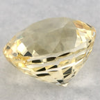 0.88 Carat Round Natural Yellow Sapphire