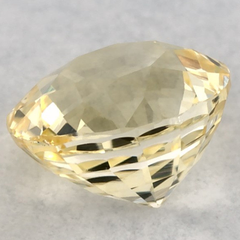 0.88 Carat Round Natural Yellow Sapphire