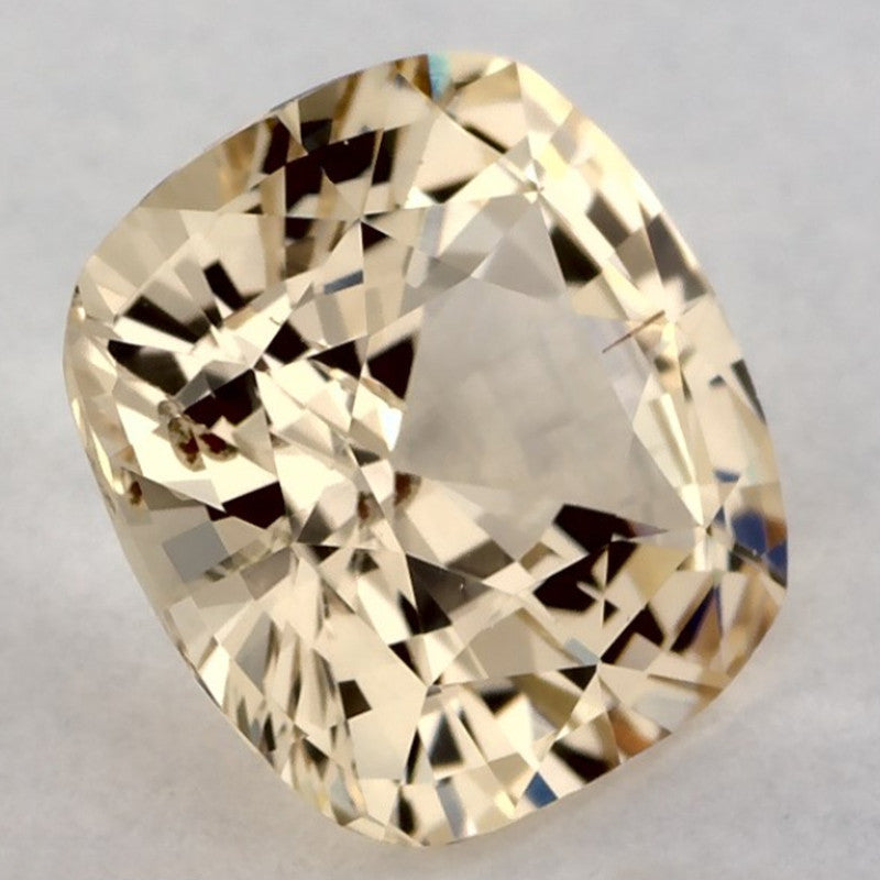 1.41 Carat Cushion Natural Yellow Sapphire