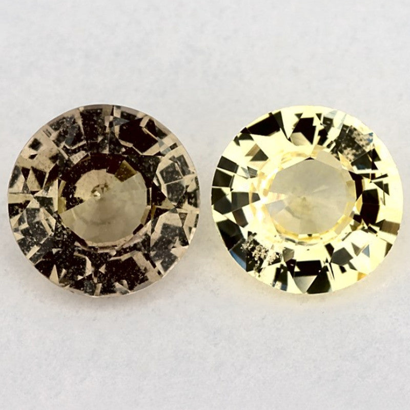 1.78 Carat Round Natural Yellow Sapphire