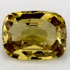 1.82 Carat Cushion Natural Yellow Sapphire