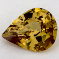 2.43 Carat Pear Natural Yellow Sapphire