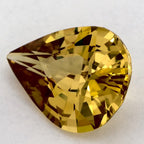 2.43 Carat Pear Natural Yellow Sapphire