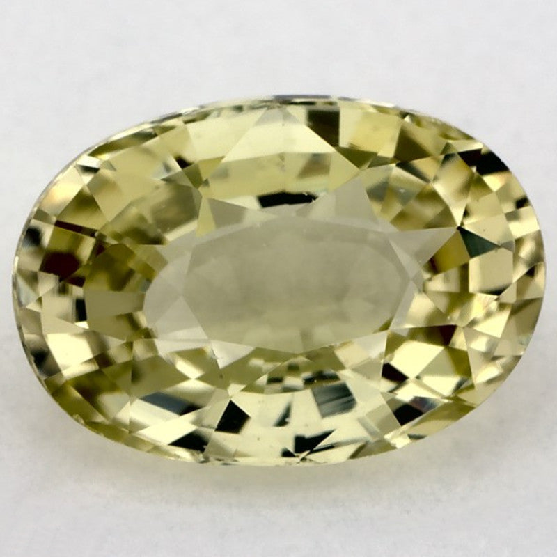 1.82 Carat Oval Natural Yellow Sapphire
