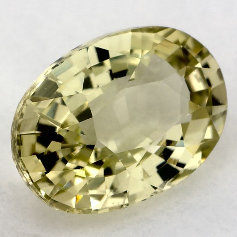 1.82 Carat Oval Natural Yellow Sapphire