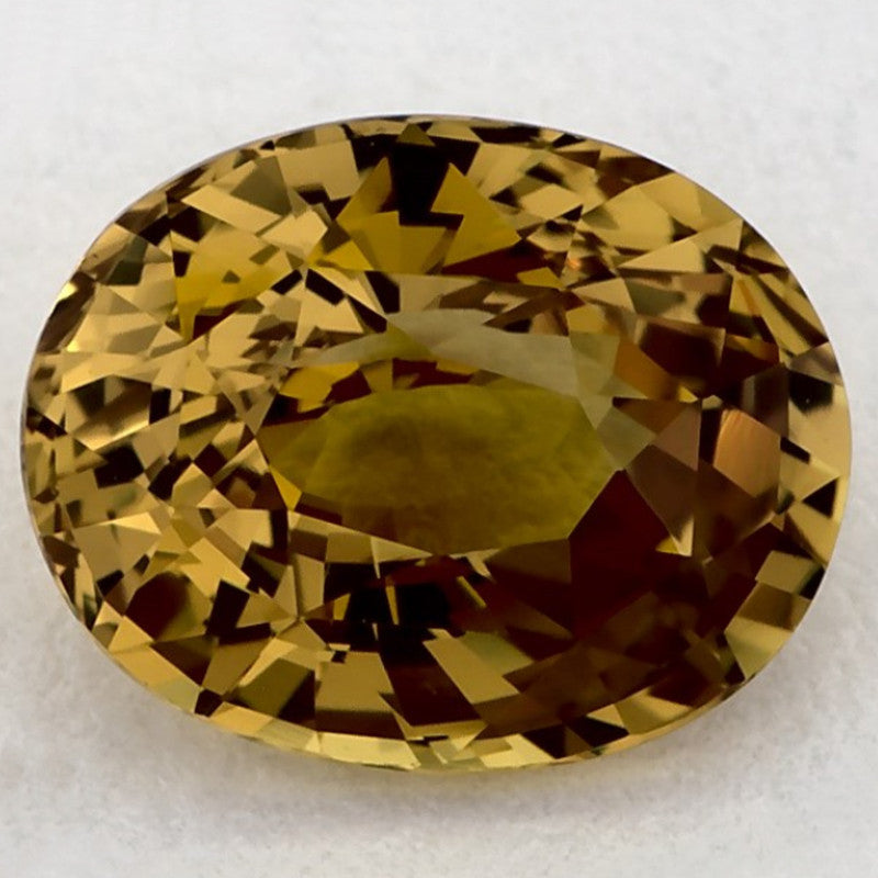 2.46 Carat Oval Natural Yellow Sapphire