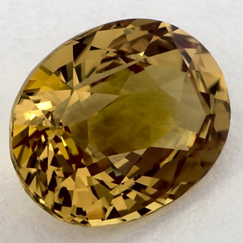 2.46 Carat Oval Natural Yellow Sapphire