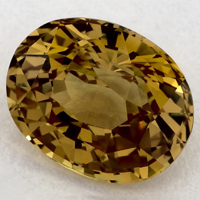 2.46 Carat Oval Natural Yellow Sapphire
