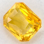 1.04 Carat Radiant Natural Yellow Sapphire