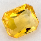1.04 Carat Radiant Natural Yellow Sapphire