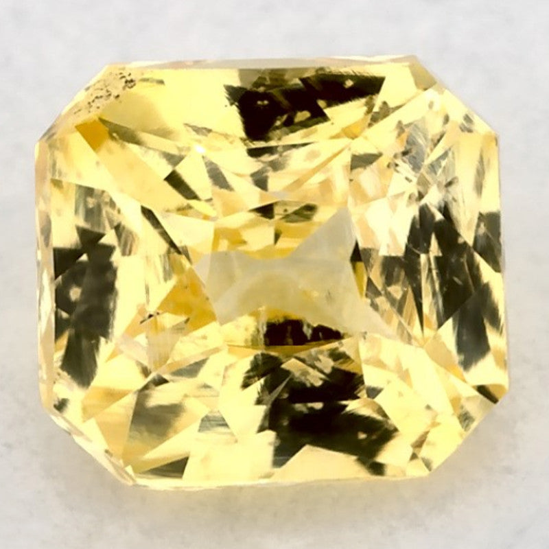 1.08 Carat Radiant Natural Yellow Sapphire