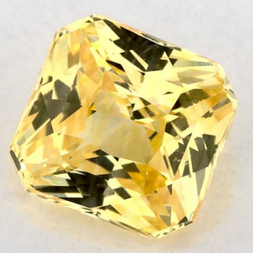 1.10 Carat Radiant Natural Yellow Sapphire