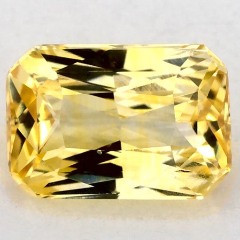 1.10 Carat Radiant Natural Yellow Sapphire