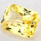 1.03 Carat Radiant Natural Yellow Sapphire