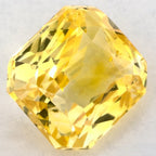 1.04 Carat Radiant Natural Yellow Sapphire