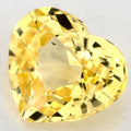 1.08 Carat Heart Natural Yellow Sapphire