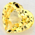 1.08 Carat Heart Natural Yellow Sapphire