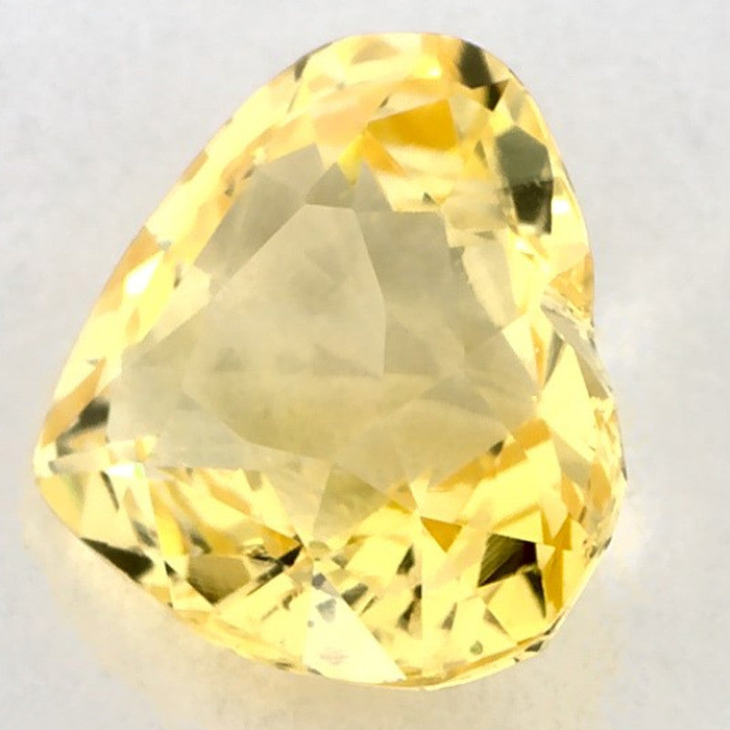 1.08 Carat Heart Natural Yellow Sapphire
