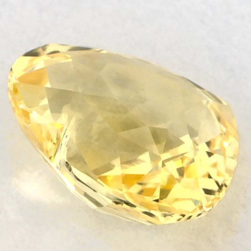 1.08 Carat Heart Natural Yellow Sapphire