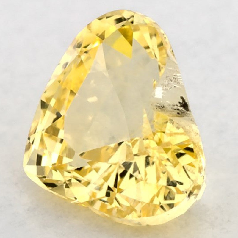 1.25 Carat Heart Natural Yellow Sapphire