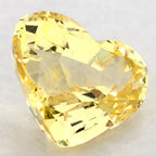 1.25 Carat Heart Natural Yellow Sapphire