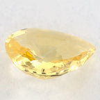1.04 Carat Pear Natural Yellow Sapphire