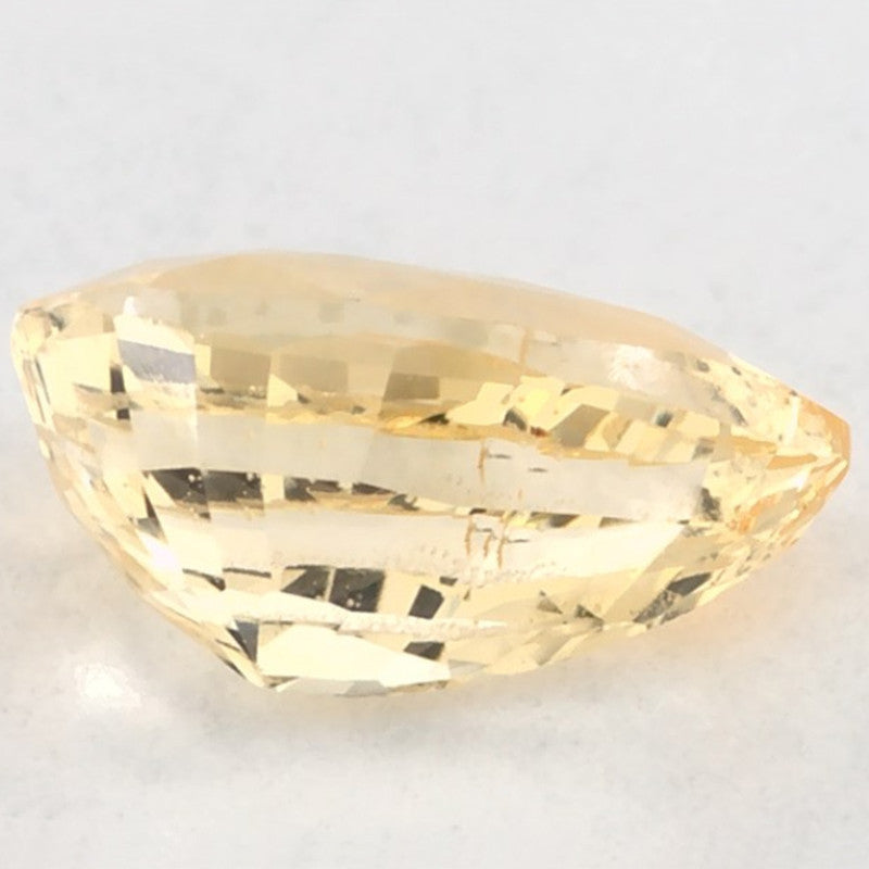 1.06 Carat Pear Natural Yellow Sapphire