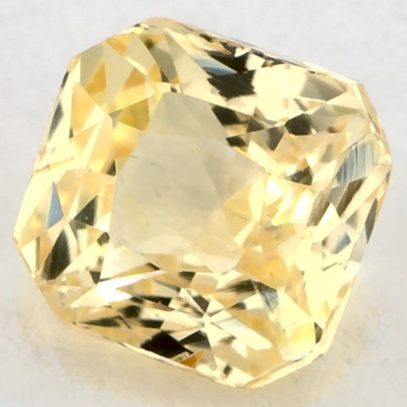 1.06 Carat Radiant Natural Yellow Sapphire