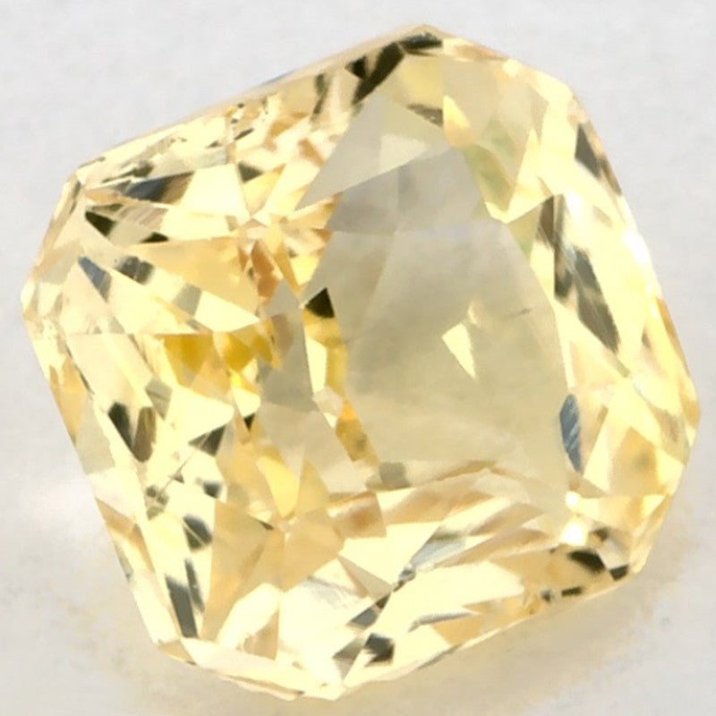 1.06 Carat Radiant Natural Yellow Sapphire