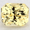 1.06 Carat Radiant Natural Yellow Sapphire