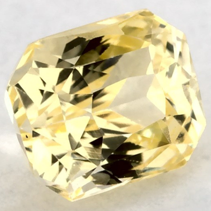 1.06 Carat Radiant Natural Yellow Sapphire