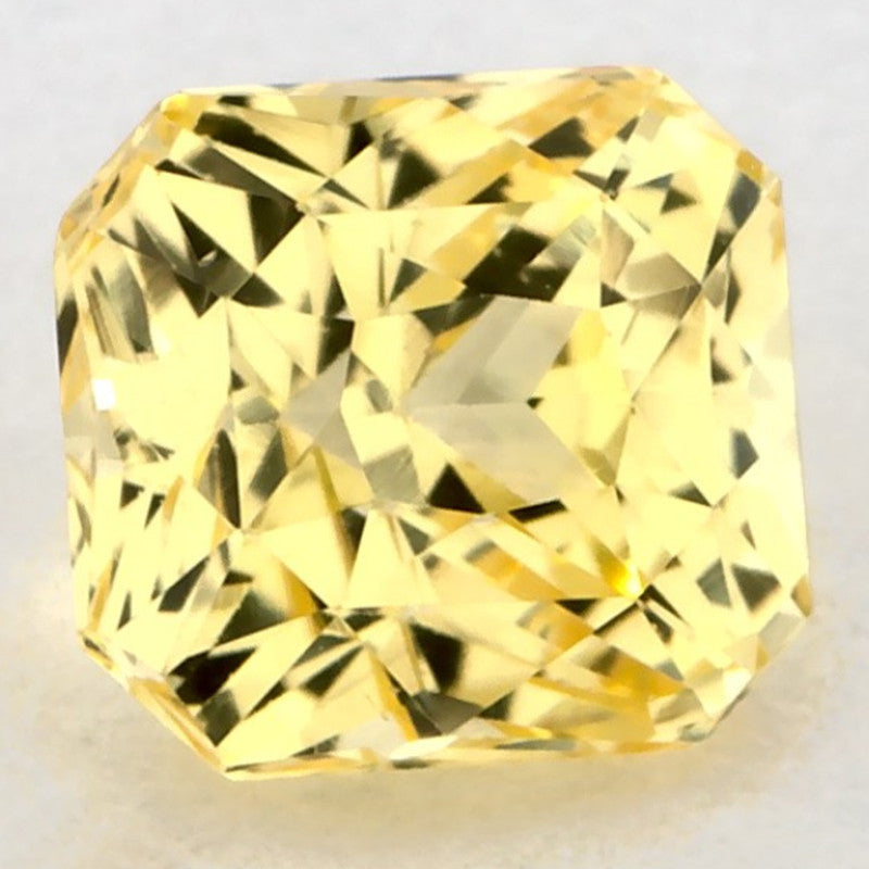1.07 Carat Radiant Natural Yellow Sapphire