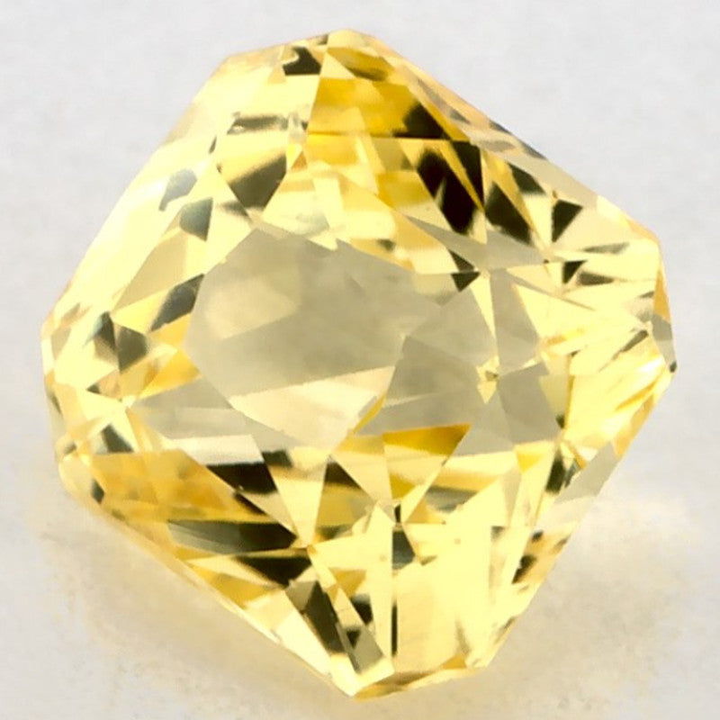 1.07 Carat Radiant Natural Yellow Sapphire