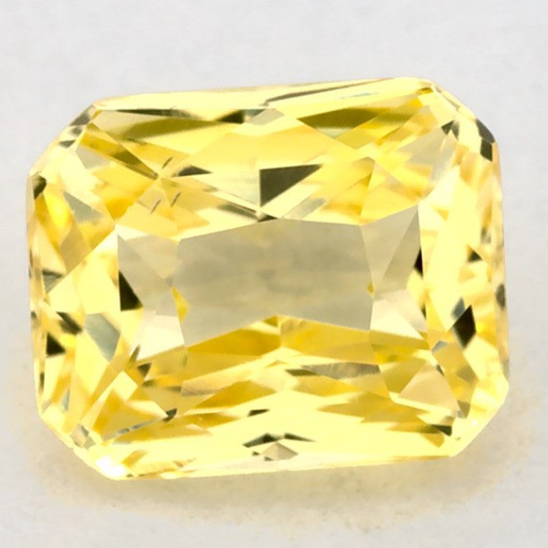 1.11 Carat Radiant Natural Yellow Sapphire