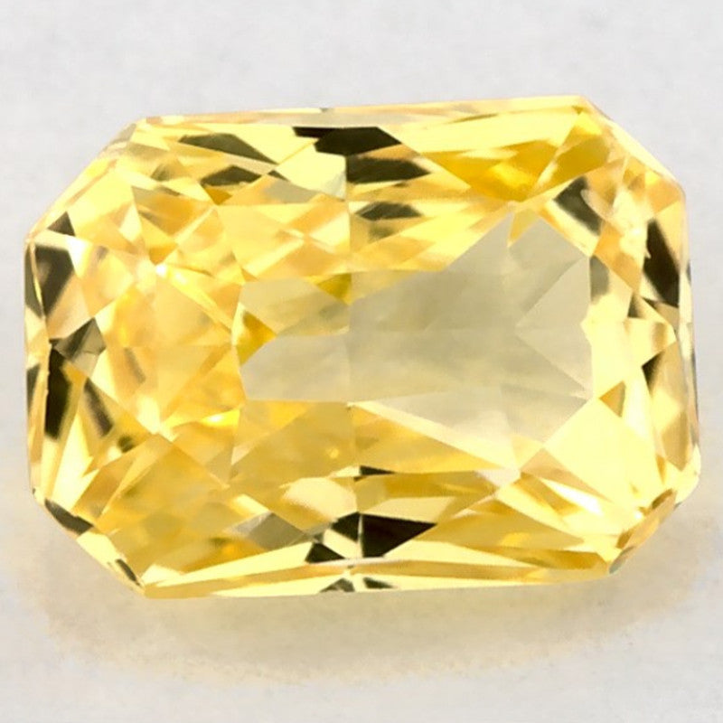 1.21 Carat Radiant Natural Yellow Sapphire