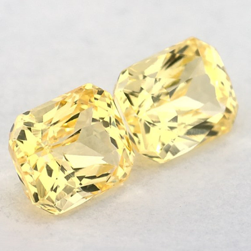 2.06 Carat Radiant Natural Yellow Sapphire