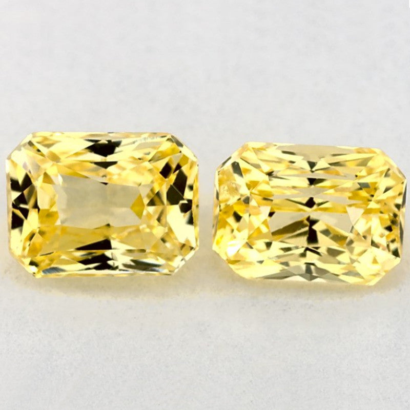 2.13 Carat Radiant Natural Yellow Sapphire