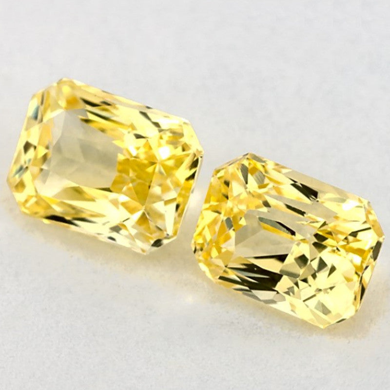 2.13 Carat Radiant Natural Yellow Sapphire