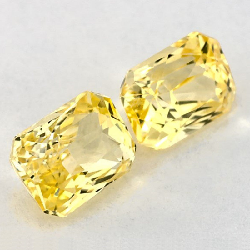 2.13 Carat Radiant Natural Yellow Sapphire
