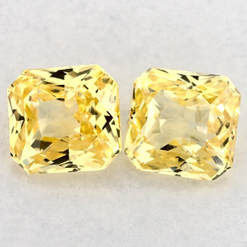 2.14 Carat Radiant Natural Yellow Sapphire