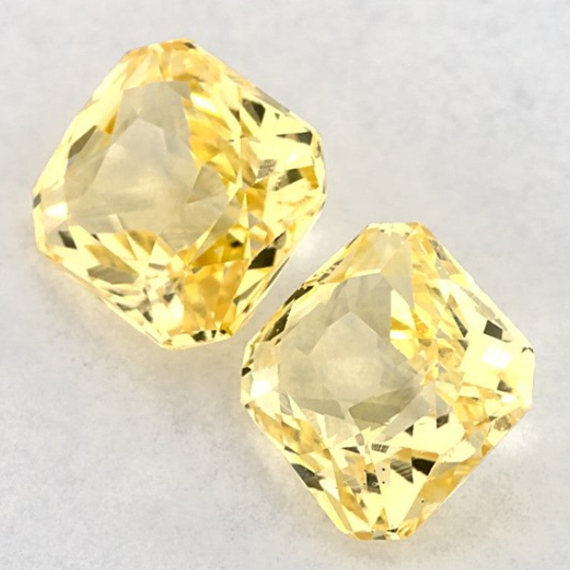 2.14 Carat Radiant Natural Yellow Sapphire